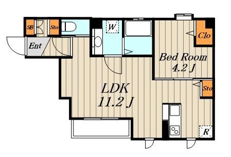 ラポール町屋の物件間取画像