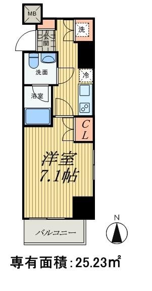 レアライズ秋葉原の物件間取画像