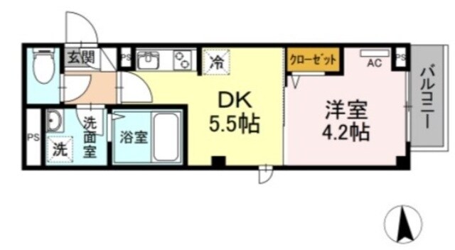 メゾン二長町の物件間取画像