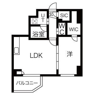 AXAS上野北の物件間取画像