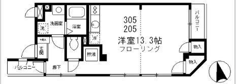 オアシス北上野の物件間取画像