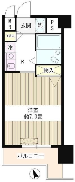 フォレスタ御苑前の物件間取画像