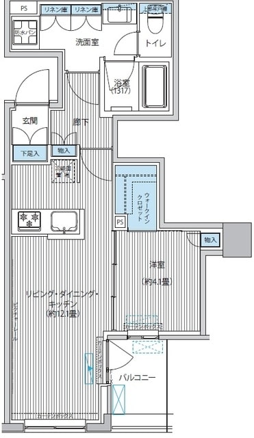 御幸レジデンス日本橋茅場町の物件間取画像