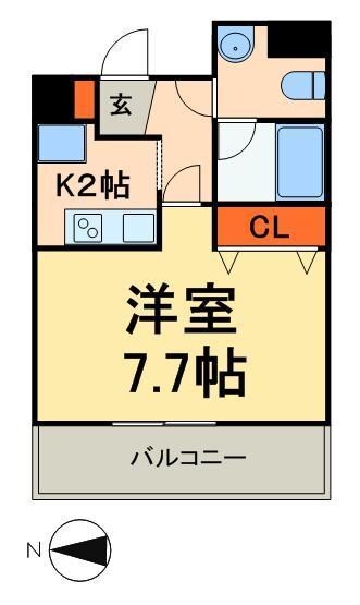 リヴシティ上野入谷グロースの物件間取画像