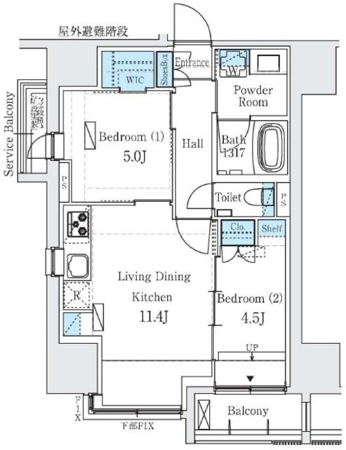 IMPREST RESIDENCE UENOの物件間取画像