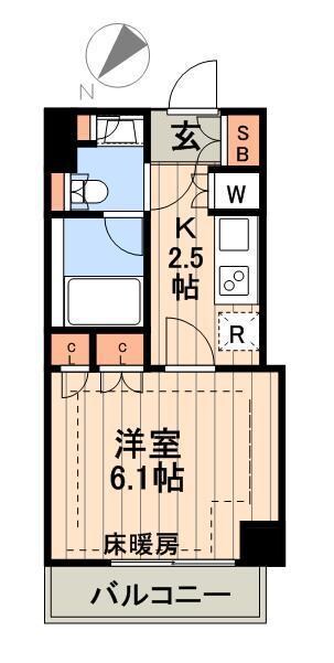 コンフォリア日本橋人形町イーストの物件間取画像