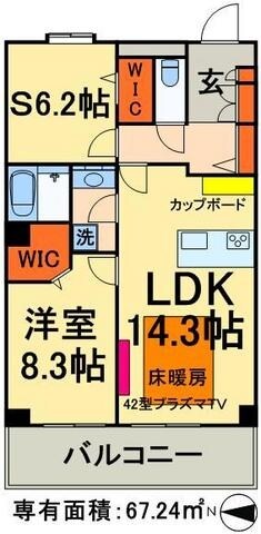 ロイヤルパークスタワー南千住の物件間取画像