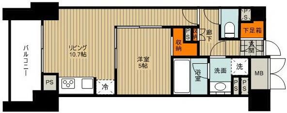 レジディア水道橋の物件間取画像