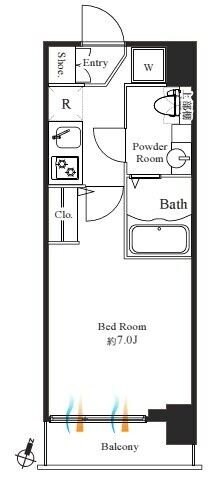 ＧＲＡＮ　ＰＡＳＥＯ神田駅前の物件間取画像