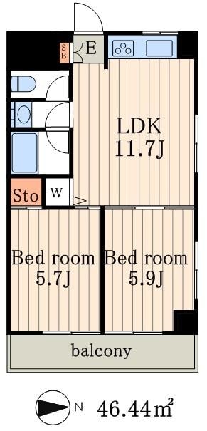 ソサエティ森下の物件間取画像