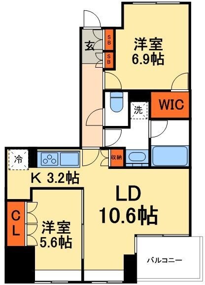 デューク・スカーラ日本橋の物件間取画像