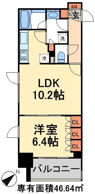 La Douceur浅草橋の物件間取画像