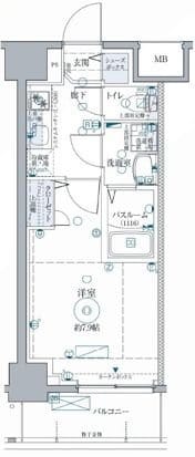 クレヴィスタ浅草IIの物件間取画像