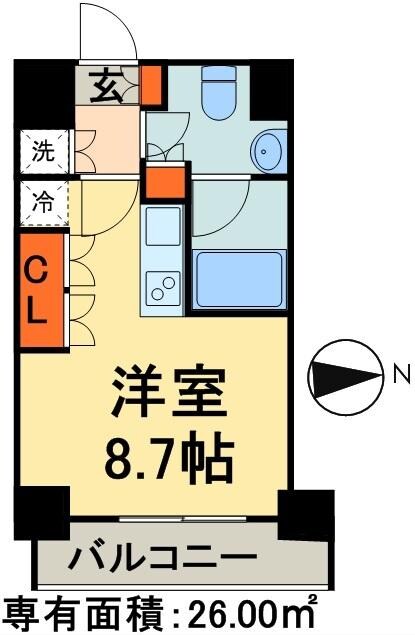 パークアクシス蔵前の物件間取画像