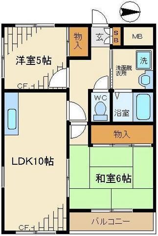 フォルテーヌ大杉の物件間取画像