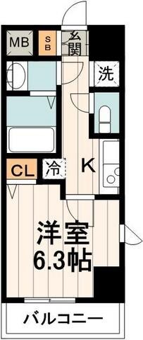 ＴＲＥＡＣＥ枝川の物件間取画像