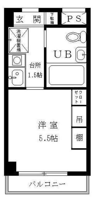 サイレンスコーポ松江の物件間取画像