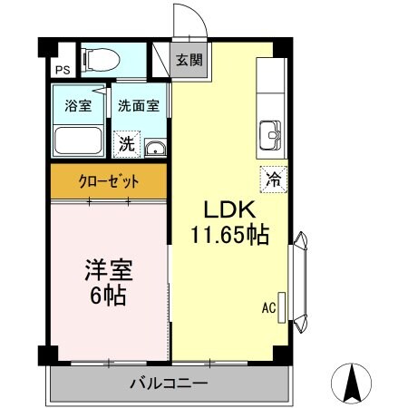 サンエイトマンションの物件間取画像