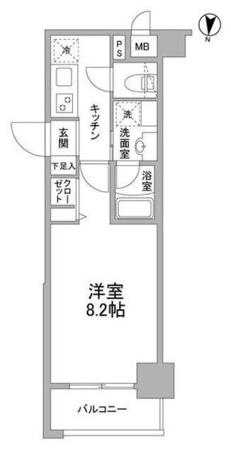 アスール菊川の物件間取画像