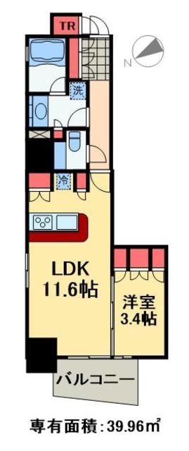 クレストコート清澄庭園の物件間取画像