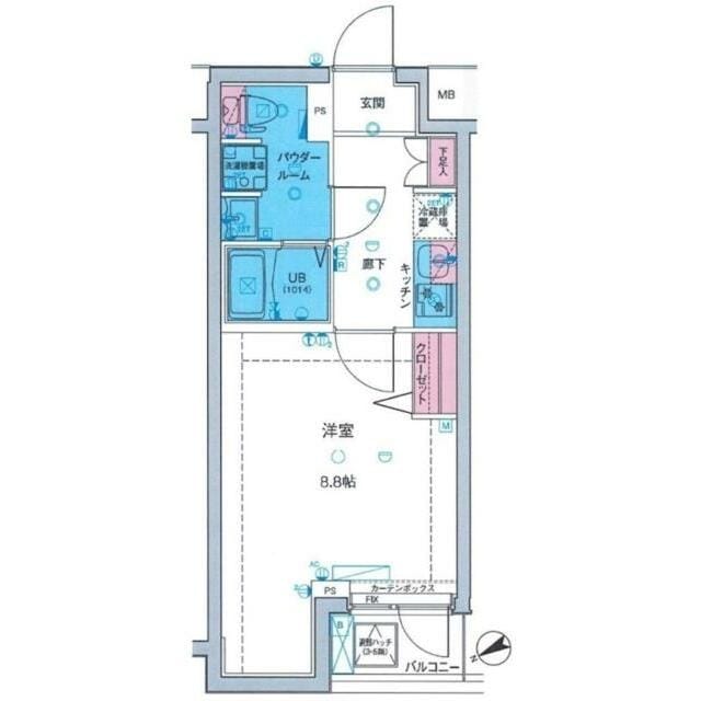 GENOVIA亀戸水神skygardenの物件間取画像