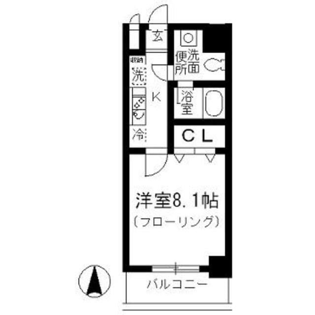 カラコレス篠崎の物件間取画像