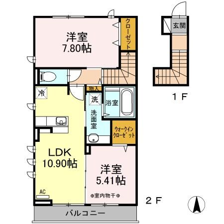 ビヴェールの物件間取画像