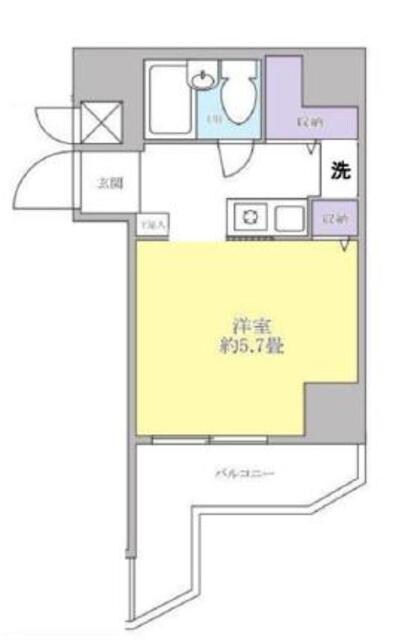 コスモ亀有Vの物件間取画像