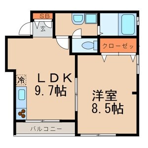 サンライズヤマトの物件間取画像
