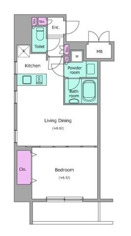 レジディア神田岩本町IIの物件間取画像