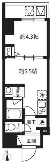 （仮称）台東区竜泉１丁目マンションの物件間取画像