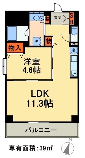 コンフォリア町屋の物件間取画像