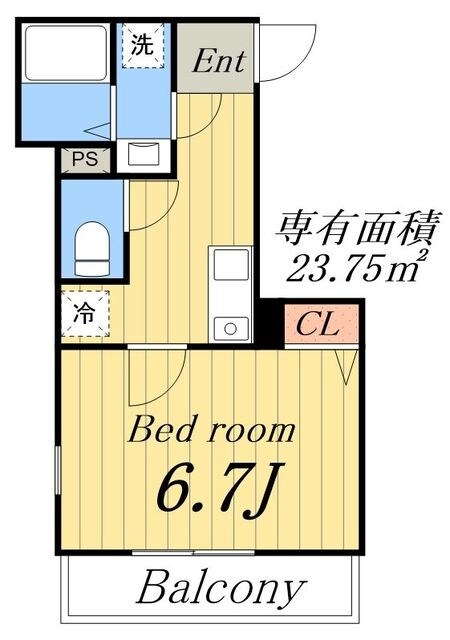 サニーフラッツ千住の物件間取画像