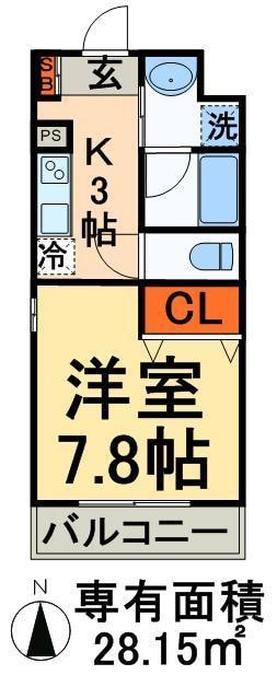 クルークメニーの物件間取画像