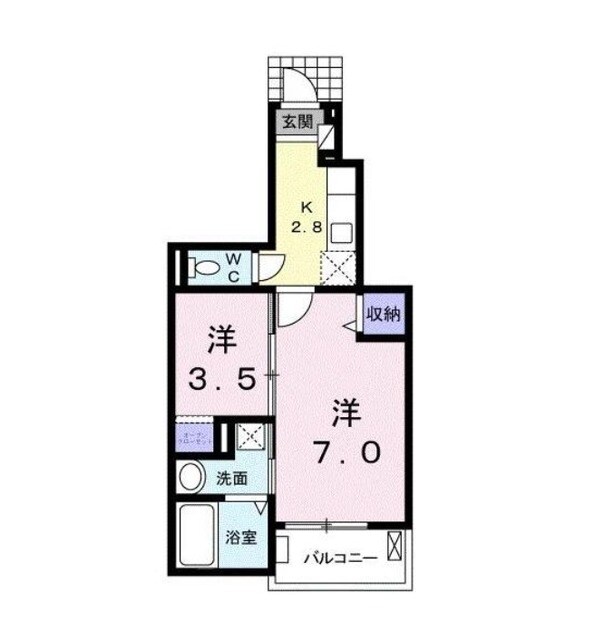 フェリーチェIIの物件間取画像