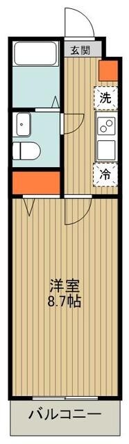 グランフォース谷在家の物件間取画像