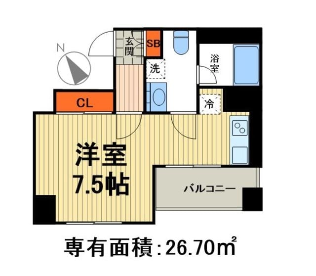 S-RESIDENCE月島の物件間取画像