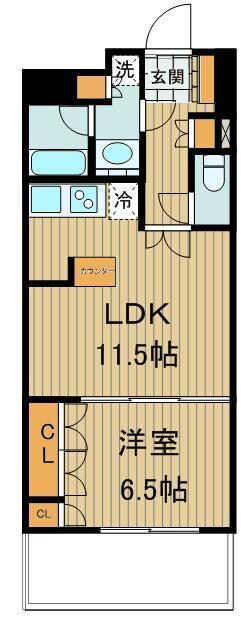 キャナルスクウェア豊洲の物件間取画像