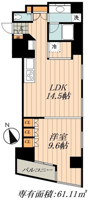 パークアクシス銀座イーストの物件間取画像