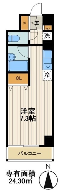 シンシア日本橋新川の物件間取画像