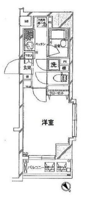 パレステュディオ銀座の物件間取画像