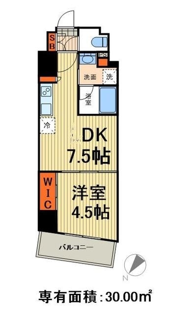 ザ・パークハビオ日本橋小伝馬町の物件間取画像