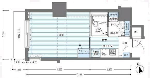 レジディア銀座東の物件間取画像