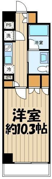 Feeth水天宮前の物件間取画像