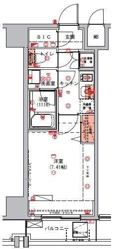 ハーモニーレジデンス錦糸町#002の物件間取画像