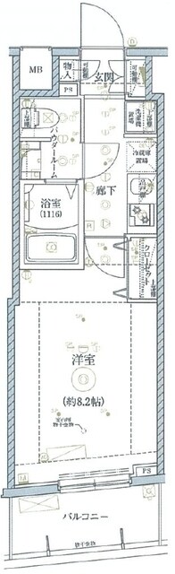 RELUXIA門前仲町の物件間取画像