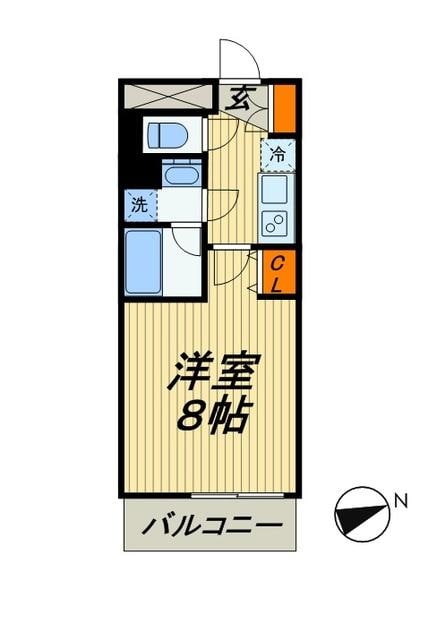 プレール・ドゥーク門前仲町IIの物件間取画像