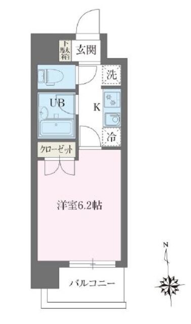 レジデンス門前仲町の物件間取画像