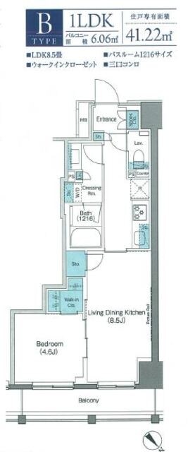 ザ・パークハビオ日本橋箱崎町の物件間取画像