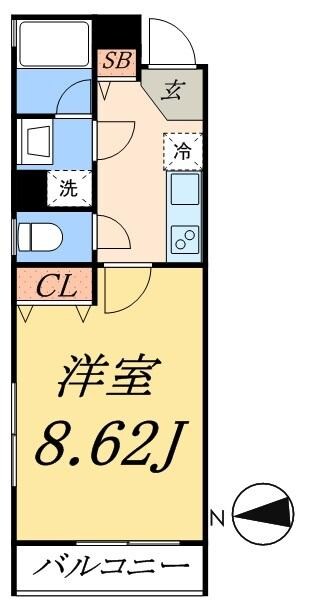 Ｓ　ＣＯＭＦＯＲＴ錦糸町の物件間取画像